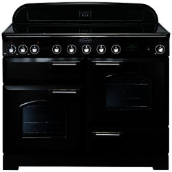 Rangemaster Classic Deluxe 110 Induction Hob Range Cooker Gloss Black